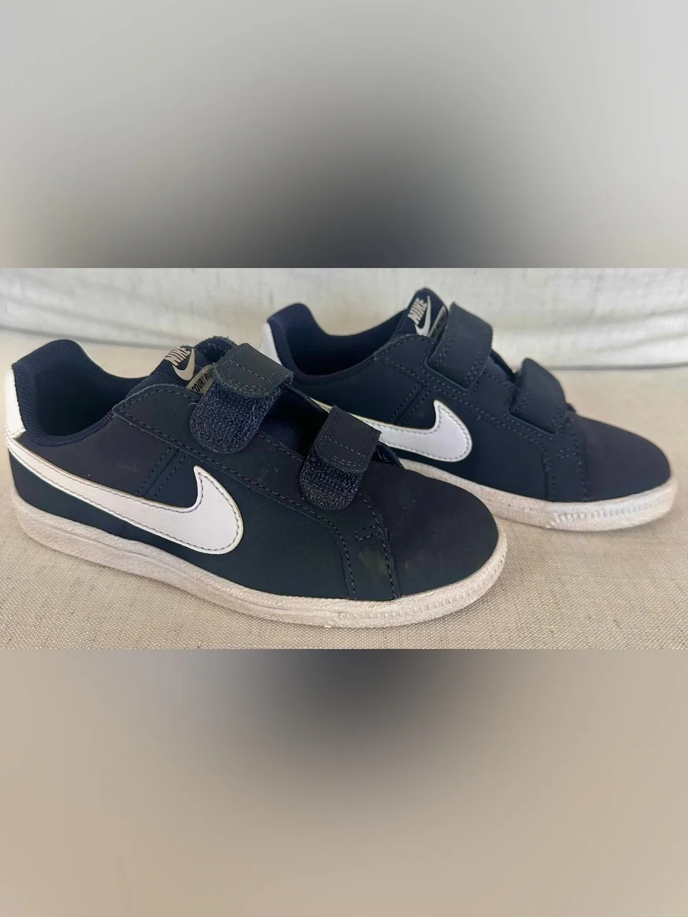 Nike Court Royale Navy Blue White Velcro Sneakers Toddler Size 11C
